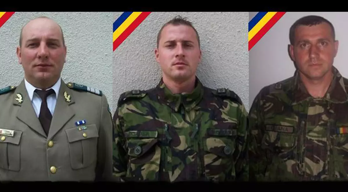 Ceremonii de comemorare a militarilor morți în accidentul din Argeș