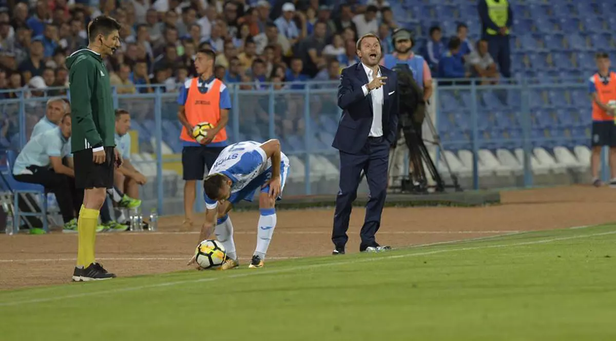 Antrenorul Craiovei, Davis Mangia, își avertizează defensiva după trillerul cu Sepsi