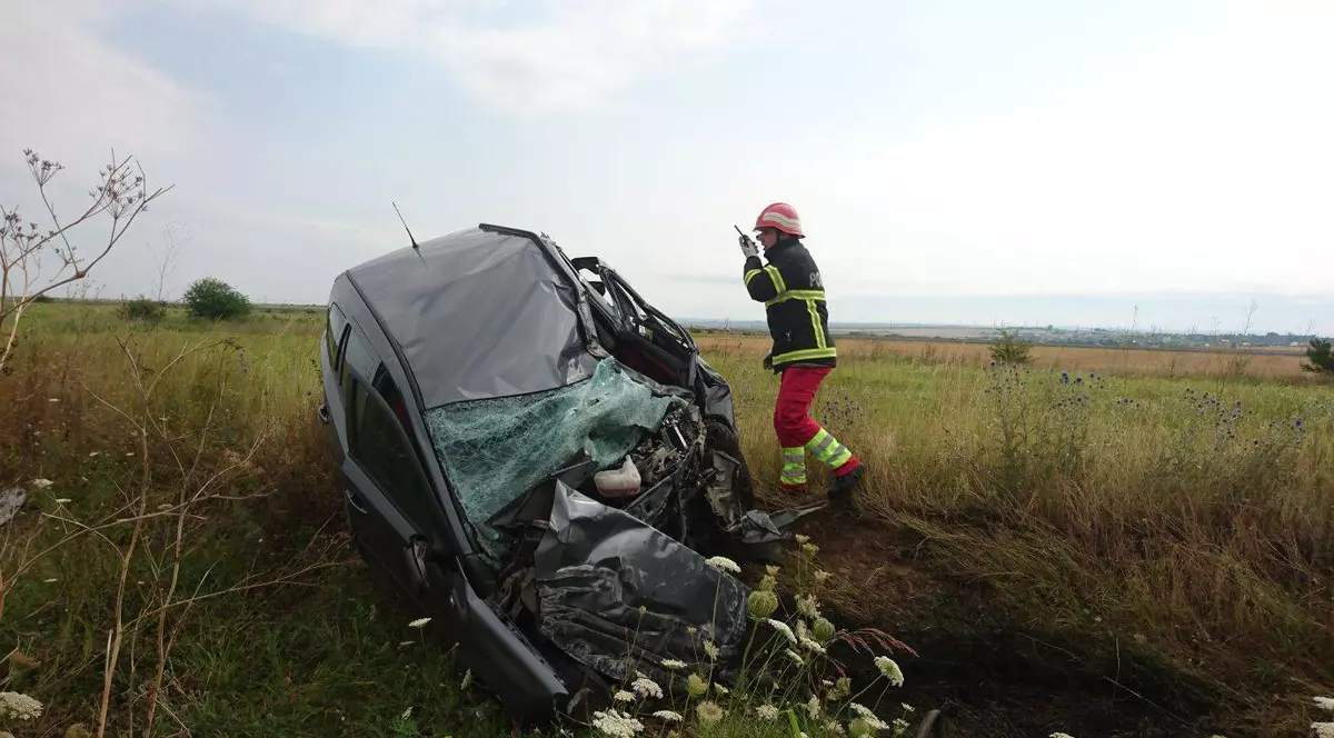 Accident pe Autostrada Soarelui, la ieșire spre Ciocârlia
