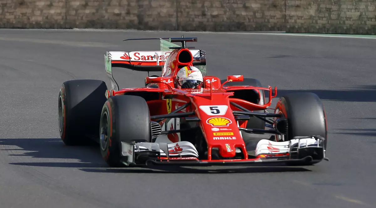 Sebastian Vettel, în timpul Marelui Premiu de Formula 1 al Azerbaidjanului. (FOTO: EPA)