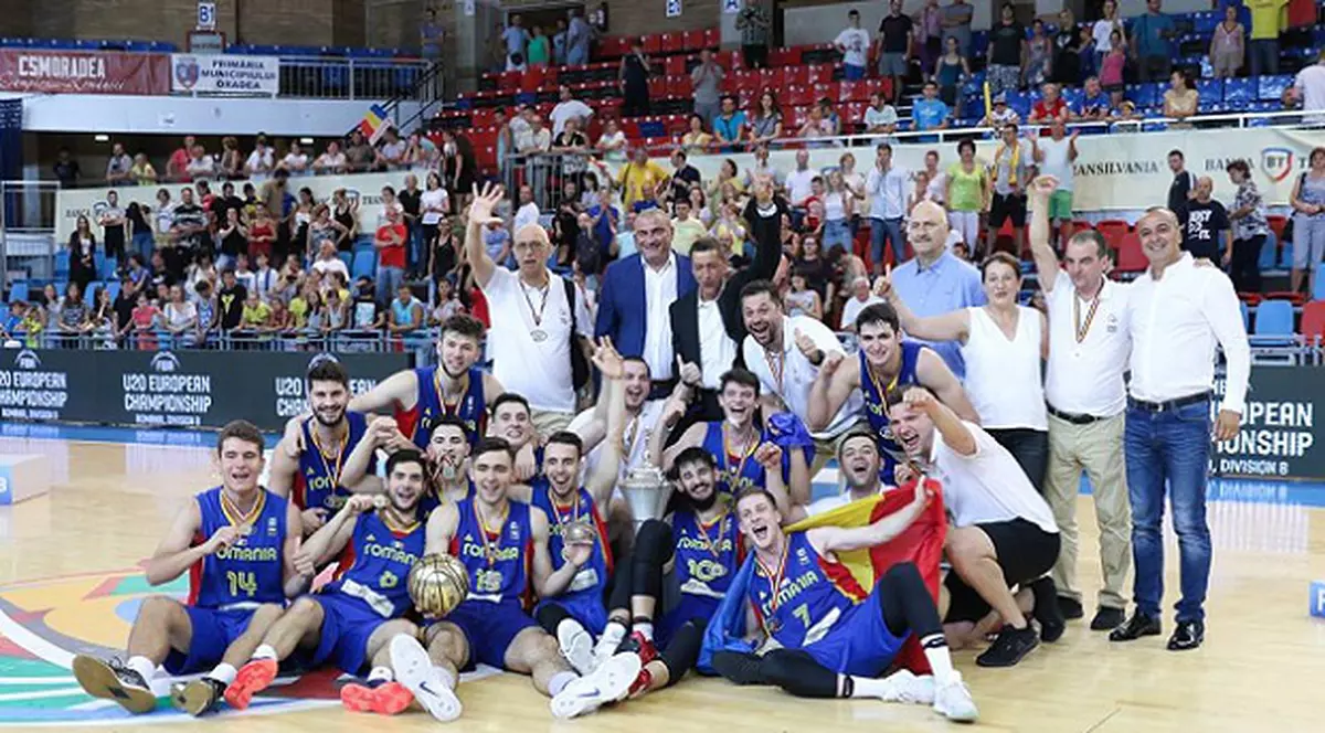 România a terminat pe primul loc Campionatul European de baschet masculin Under-20, Divizia B, de la Oradea
