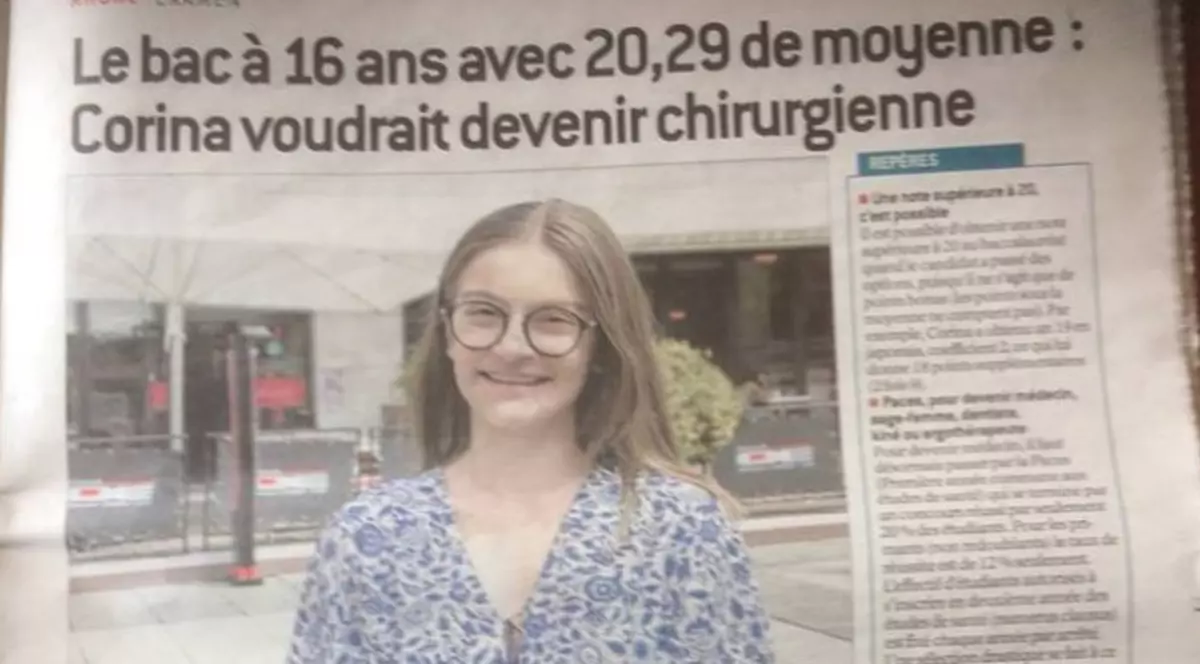 O româncă de 16 ani a luat nota maximă la bacalaureatul francez. Un ziar din Hexagon i-a dedicat o pagină întreagă