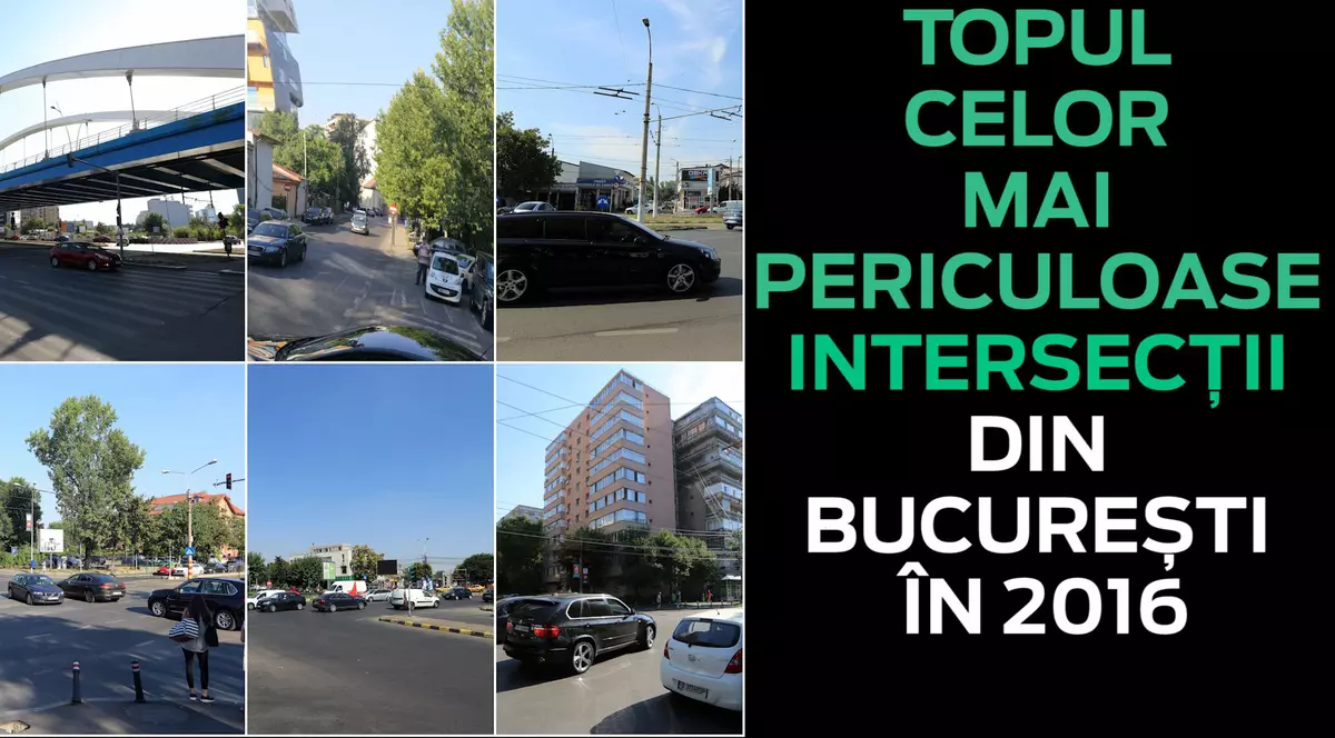 Cele mai periculoase intersecții din București, ”punctele negre” unde au loc cele mai multe accidente.