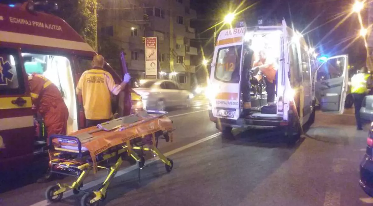 loviți pe trecerea de pietoni în Mamaia