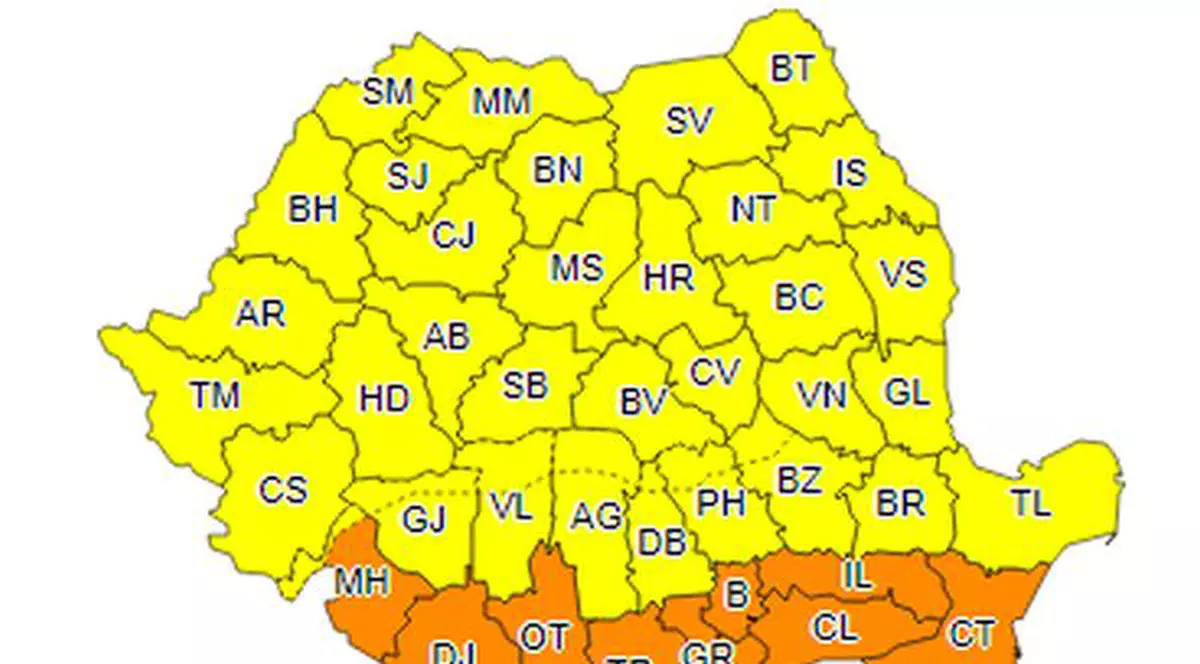 Săptămână extremă! Canicula persistă în sud, în restul țării urmeză un val de furtuni