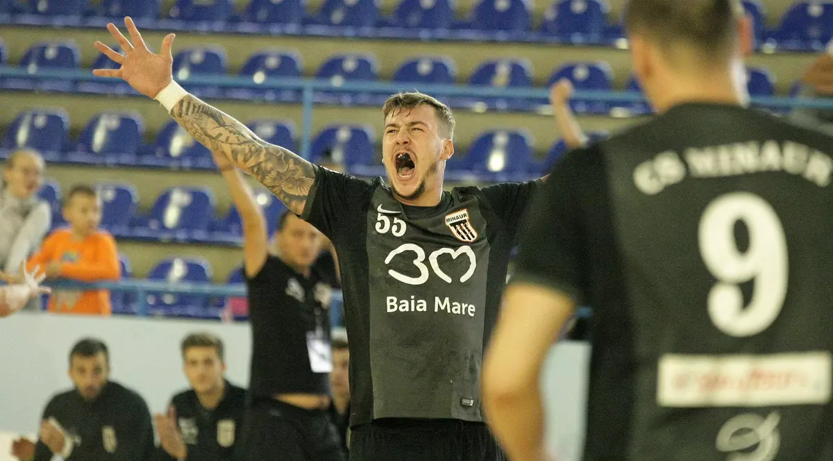 Liga Națională de masculină de handbal. Minaur Baia Mare a câștigat meciul de luni în memoria lui Lascăr Pană