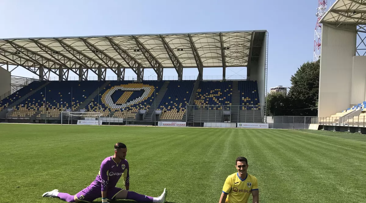 Marian Drăgulescu a jucat fotbal alături de "lupii galbeni"! GALERIE FOTO