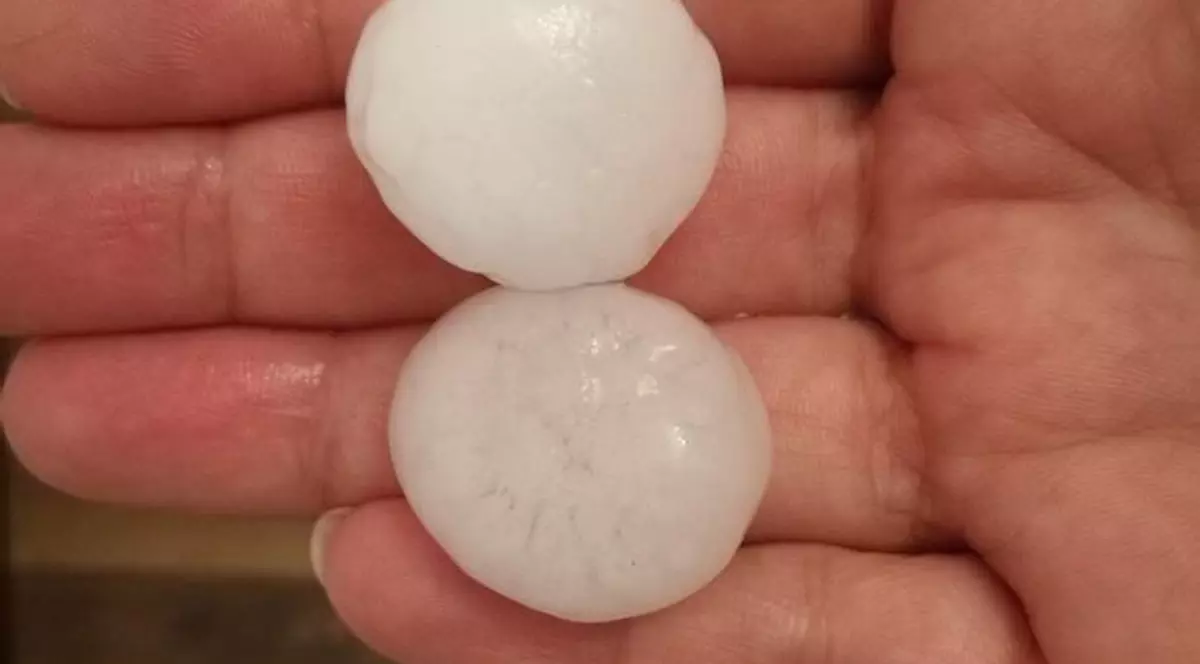 Grindină de mărimea unui ou de porumbel în județul Buzău