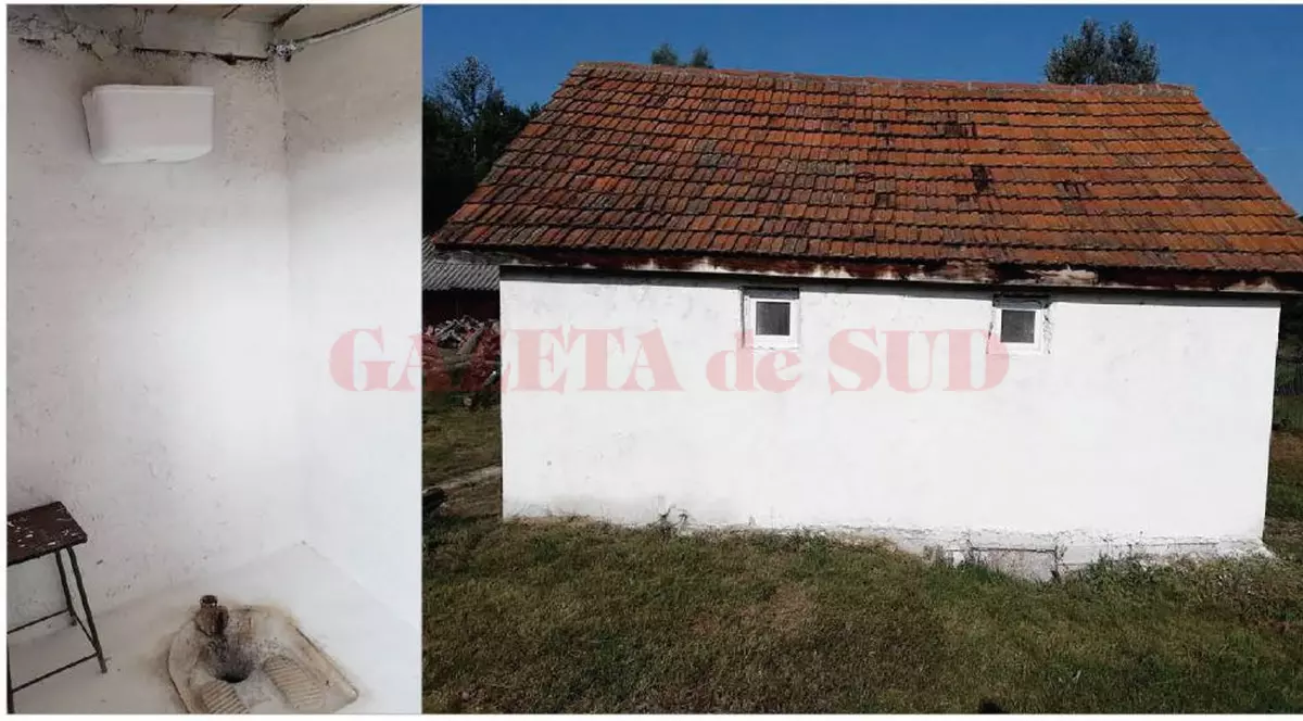 Școală cu toaletă în spatele curții în județul Gorj