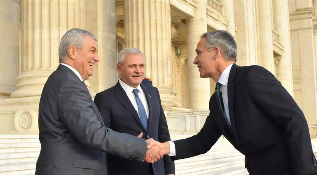Liviu Dragnea și Călin Popescu Tăriceanu au discutat cu secretarul general al NATO