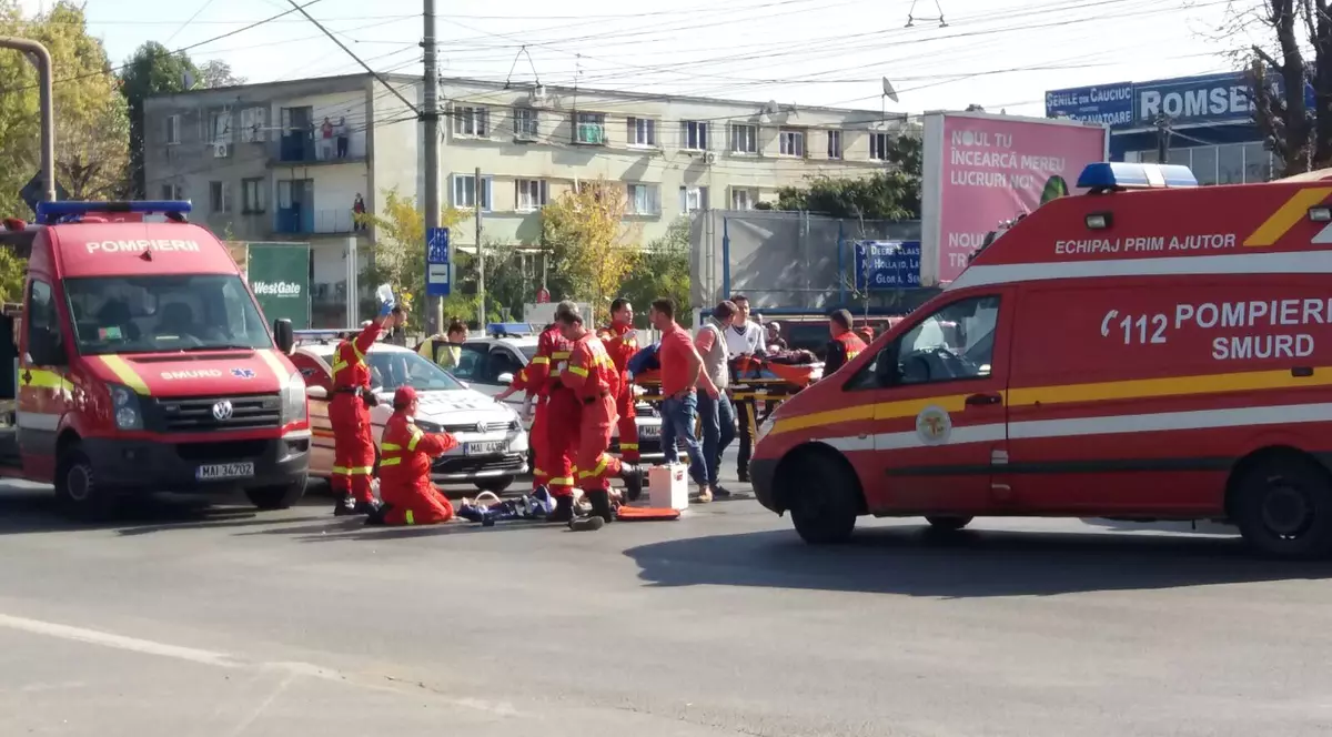 Accident pe bulevardul Iuliu Maniu din București