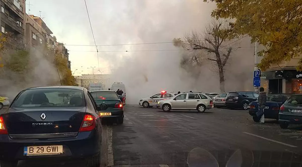 O conductă de apă s-a spart în apropierea Gării de Nord