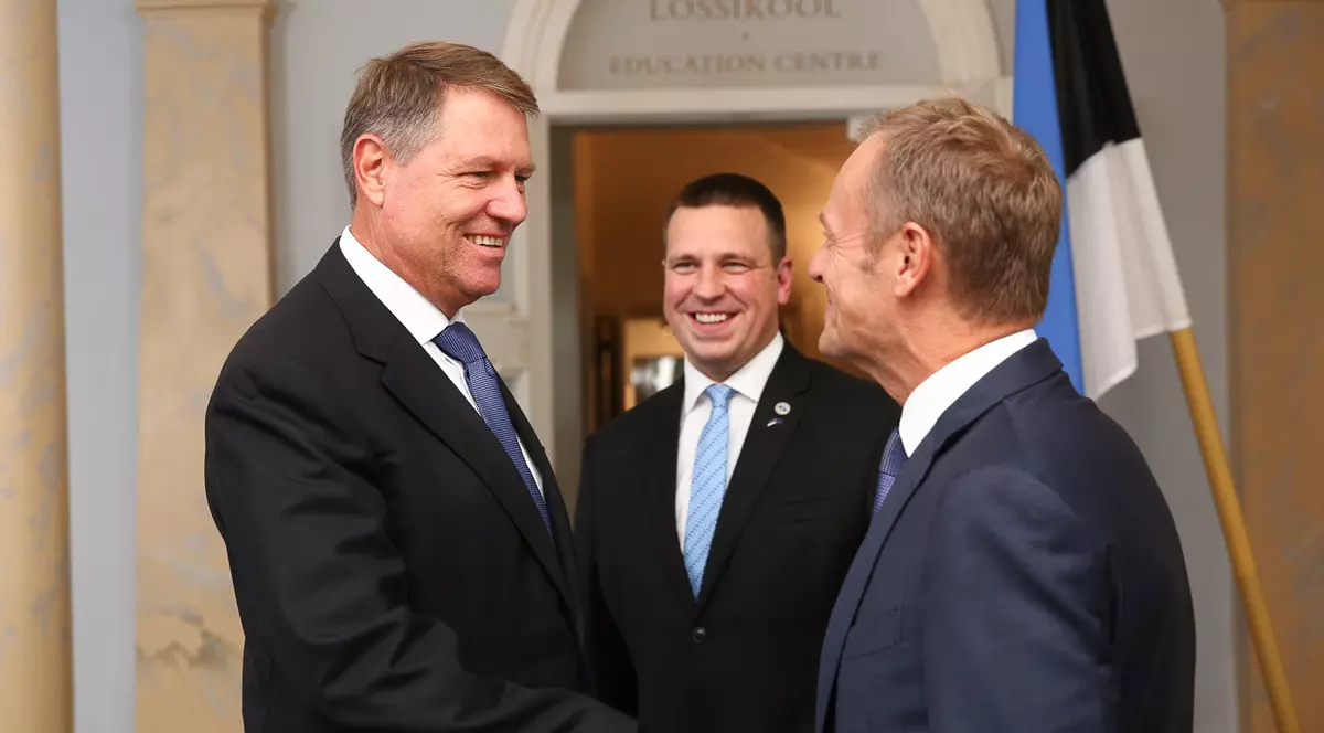 Președintele Consiliului European este primit de Klaus Iohannis