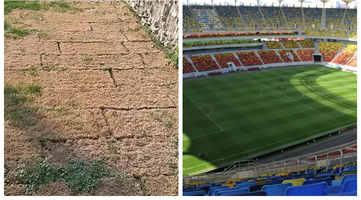 gazonul din Sebeș s-a uscat