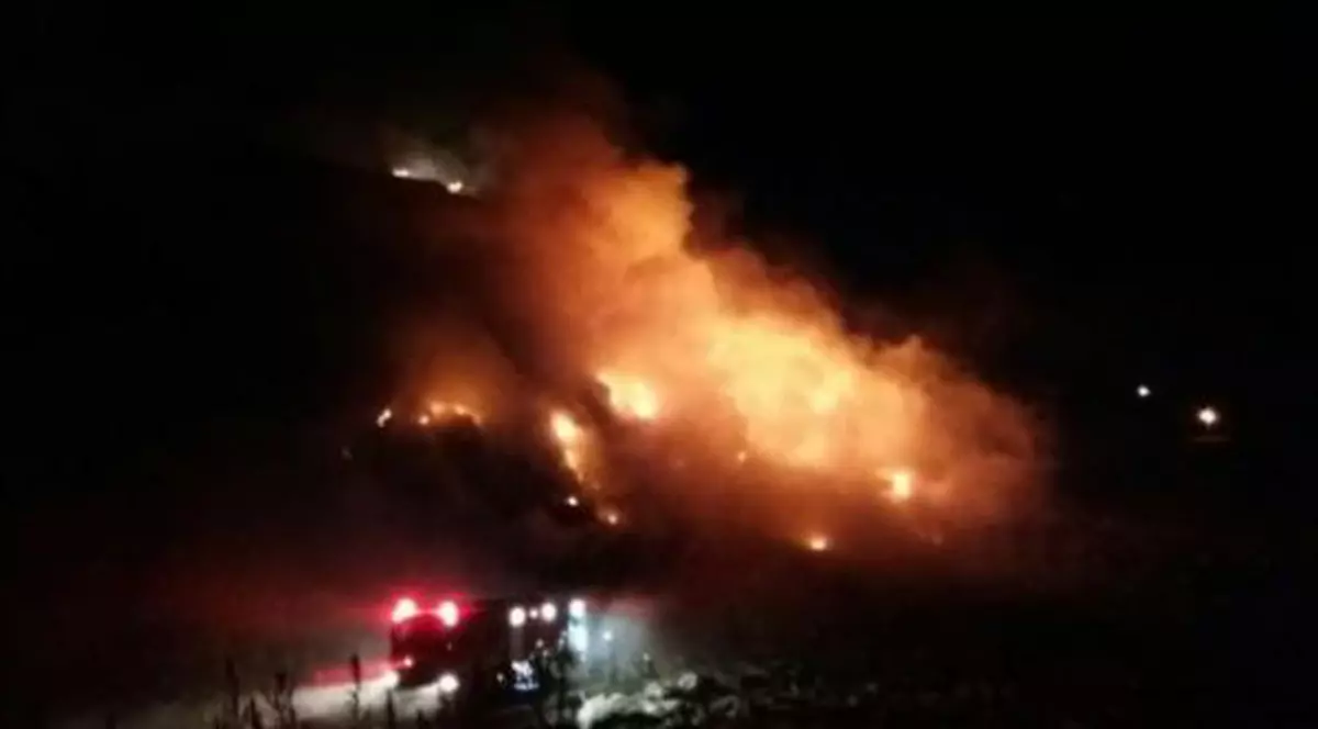 Incendiu la groapa de gunoi a orașului Brașov
