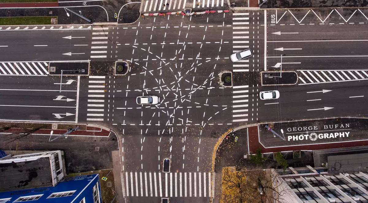 O intersecție din Timișoara, numită de străini ”Drumul spre Iad”