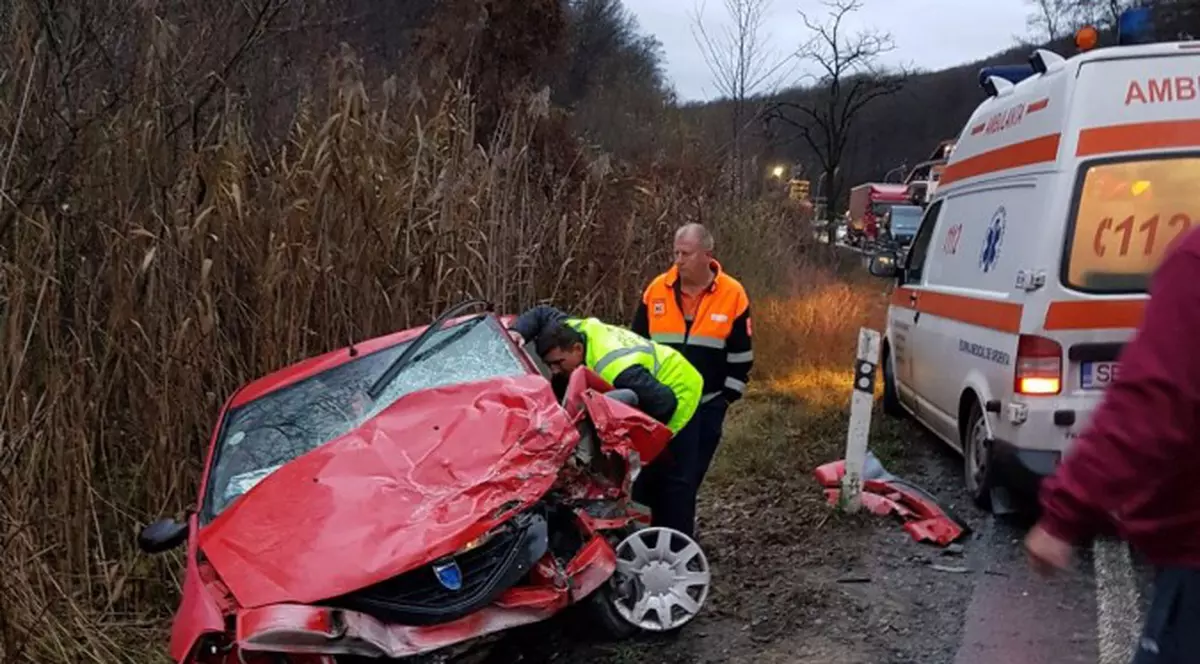 Accident pe DN1, județul Sibiu