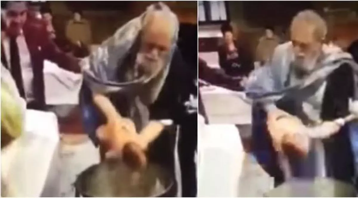 Preotul Traian Mazăre, care a bruscat un bebeluș la botez în Brăila