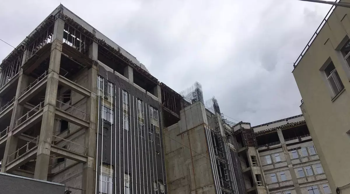 Macara prăbușită pe șantierul noului spital de copii din Timișoara