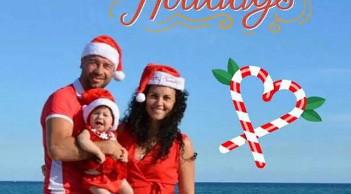 Lucian Bute familie Moș Crăciun