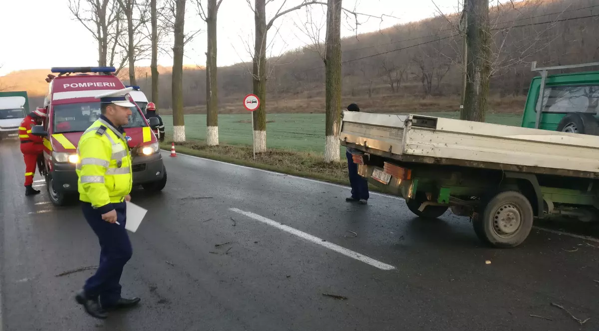 Accident pe DJ222 Tulcea-Agighiol.