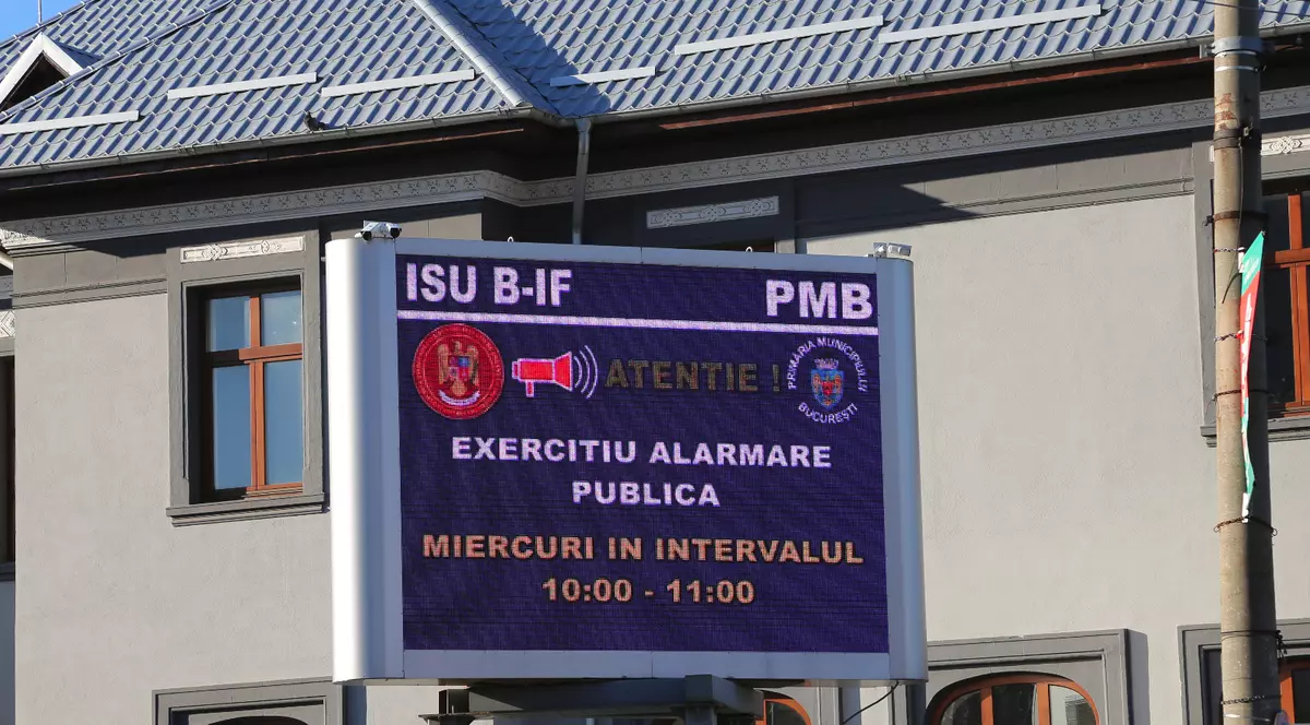 Exercițiu de alarmare publică pe 6 decembrie