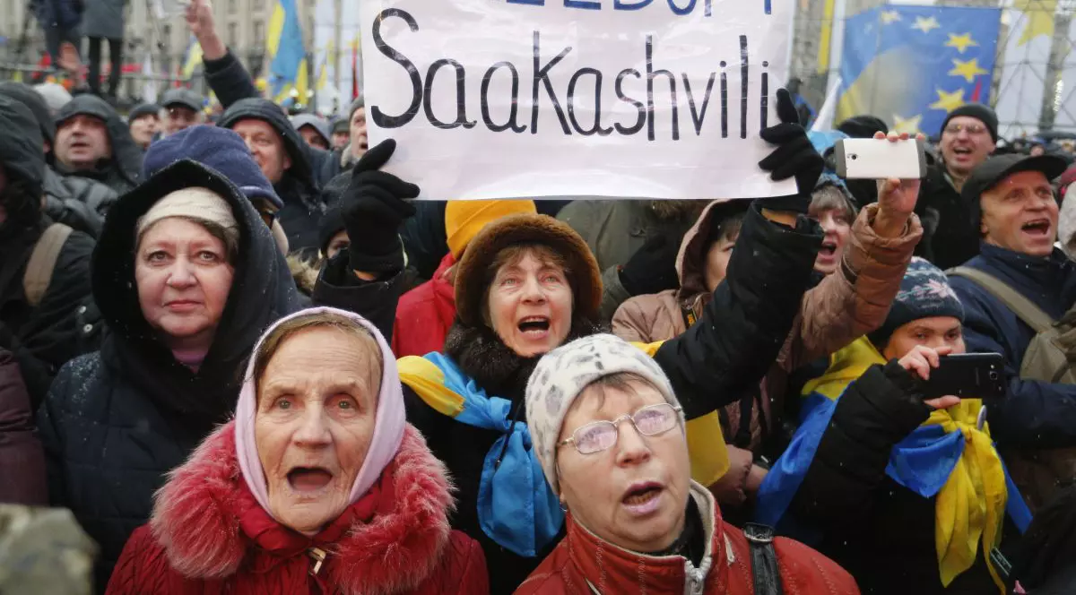 Manifestație de amploare la Kiev în favoarea lui Saakașvili