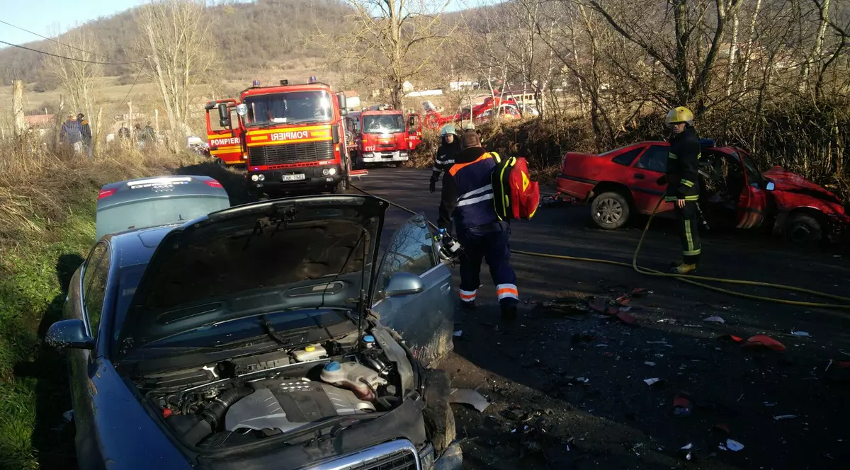 Accident soldat cu nouă victime în Mureș