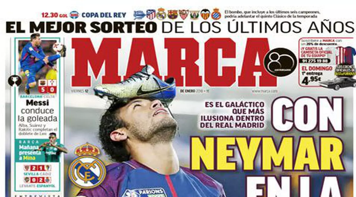Mutarea anului 2018, anunțată de jurnalul spaniol ”Marca”: Neymar, la Real Madrid! Pe 400.000.000 de euro