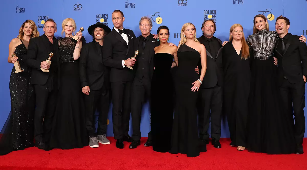 GALERIE FOTO | Covorul roșu de la Globurile de Aur, dominat de negru. Ținutele alese de vedete