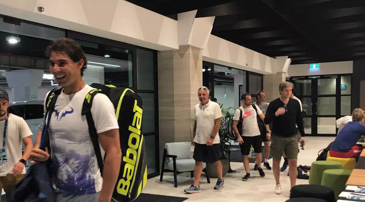 Rafael Nadal a ajuns în Australia, pentru primul turneu de Mare Șlem al anului. Ibericul a efectuat primul antrenament / VIDEO