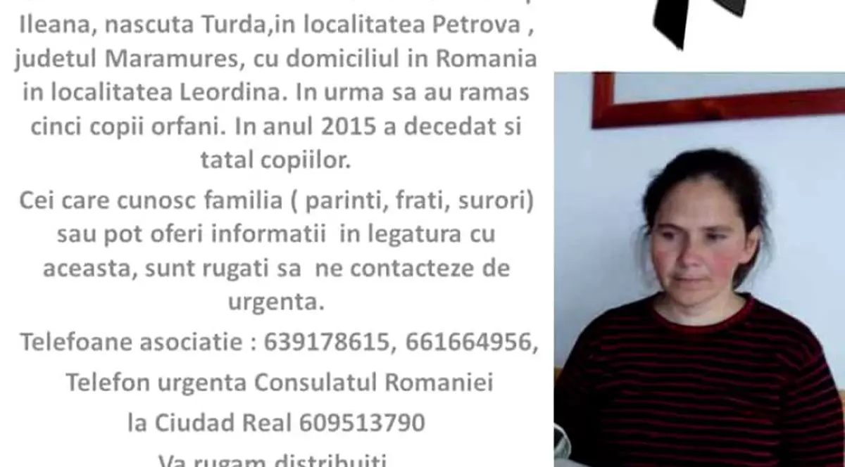 MAE: Cei cinci copii ai româncei moarte în Spania sunt în grija statului din 2013