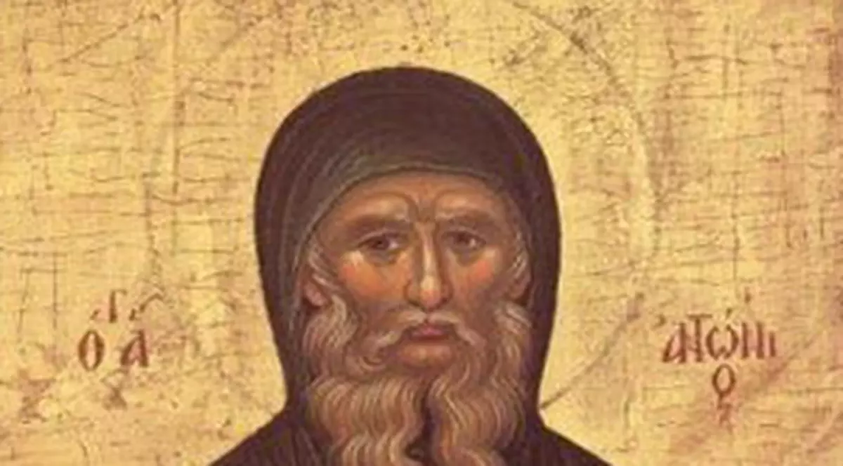 Sfântul Antonie cel Mare este pomenit pe 17 ianuarie