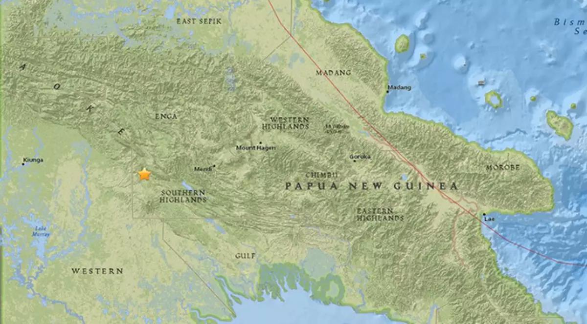 Cutremur cu magnitudinea 7,5 în Papua Noua Guinea