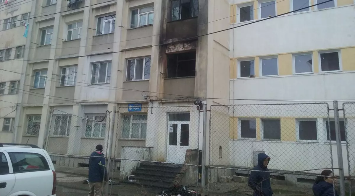 Incendiu la un cămin militar din Constanța