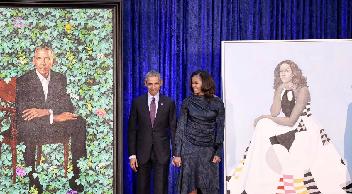 portretele oficiale ale lui Barack și Michelle Obama
