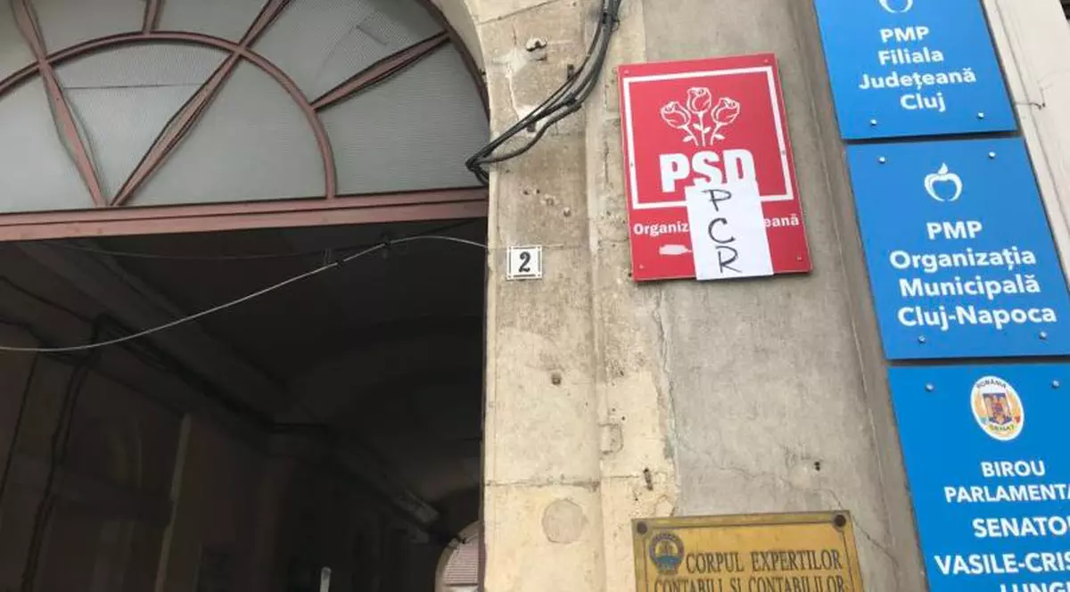 PSD nu are niciun mesaj unitar, după condamnarea lui Liviu Dragnea. Sediul PSD din Cluj