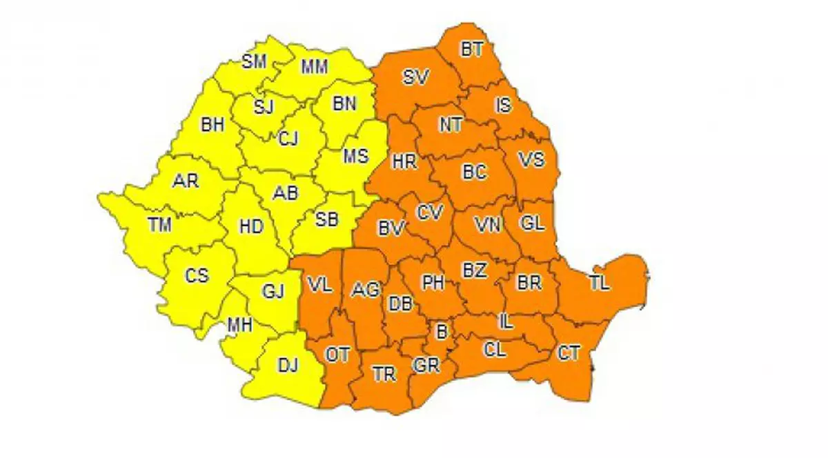 Codul portocaliu de ger şi ninsori consistente a fost prelungit până pe 4 martie