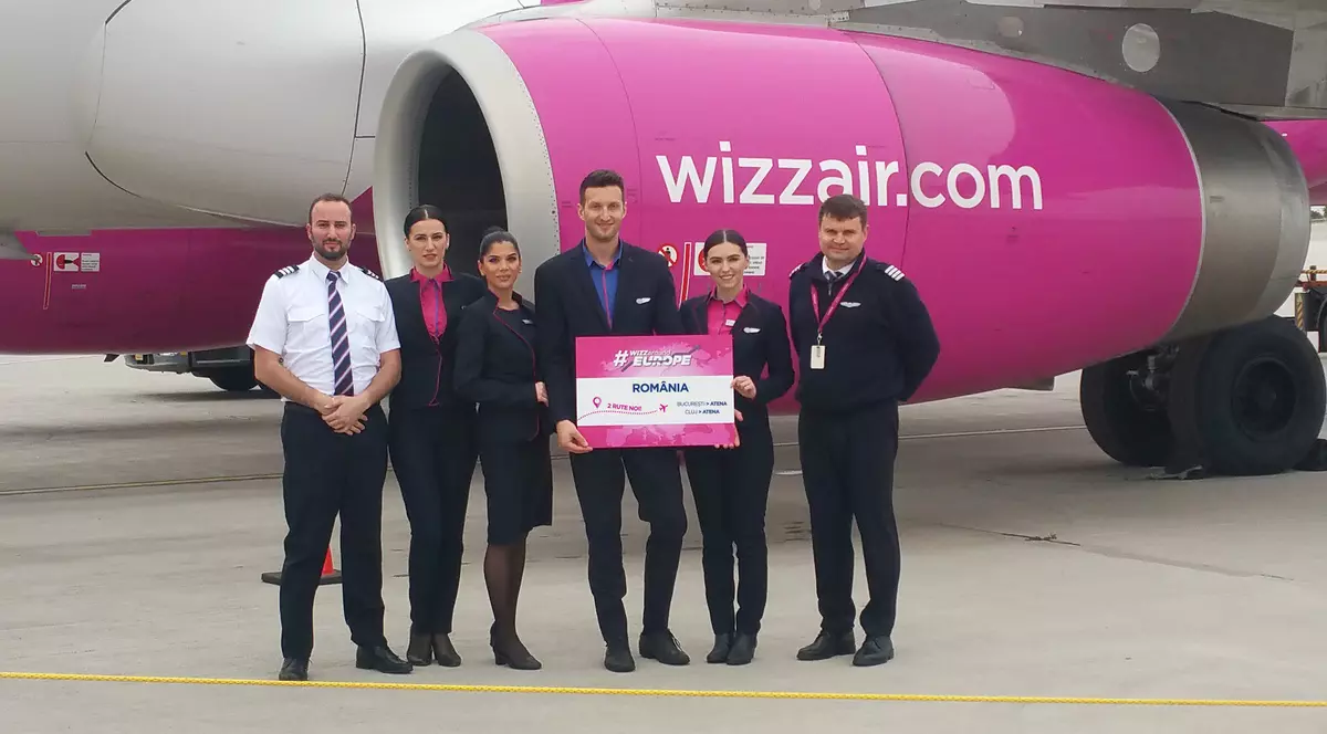 WizzAir lansează două rute noi din București și Cluj