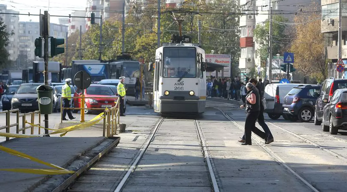 28 de milioane de lei pentru reabilitarea a 1,1 km din linia de tramvai