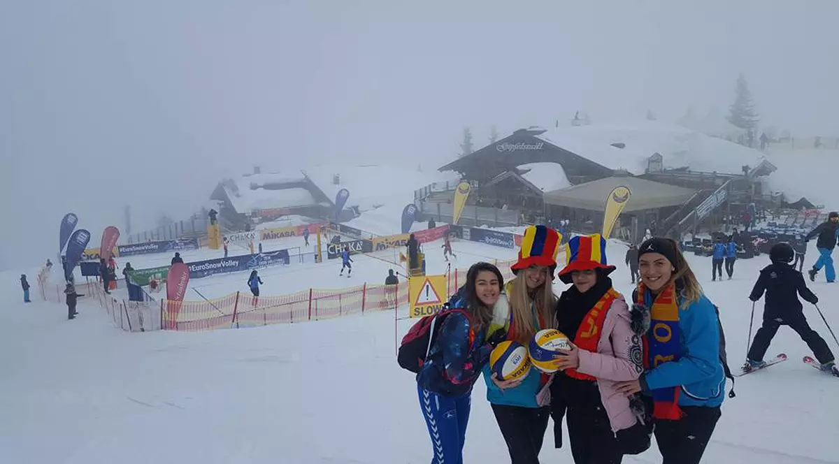 România a făcut senzație la primul Campionat European de volei pe zăpadă din istorie