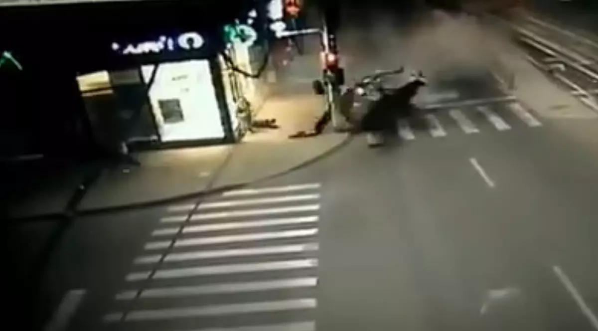 Accident în Brăila precum cascadoriile din filme