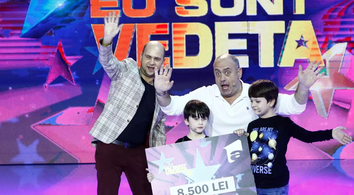 Emil Mitrache și băieții săi, Teodor și Eduard, au câștigat “Aici eu sunt vedeta”
