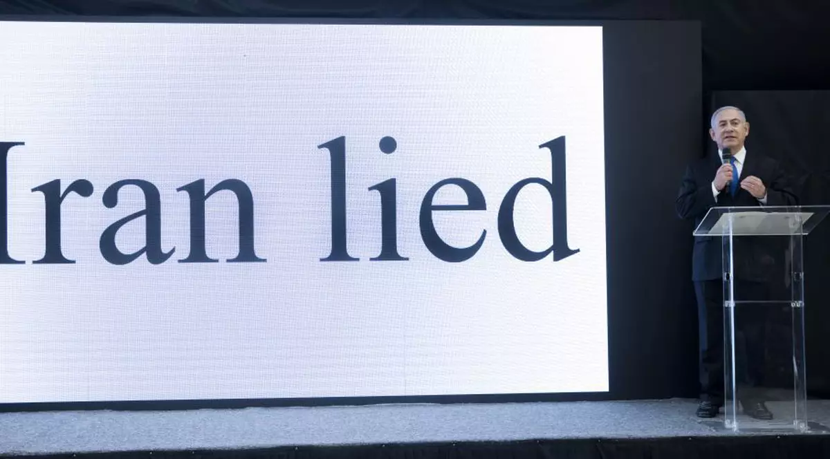 Benjamin Netanyahu spune că Israelul are “dovezi concludente” privind un program nuclear iranian secret (FOTO: EPA)