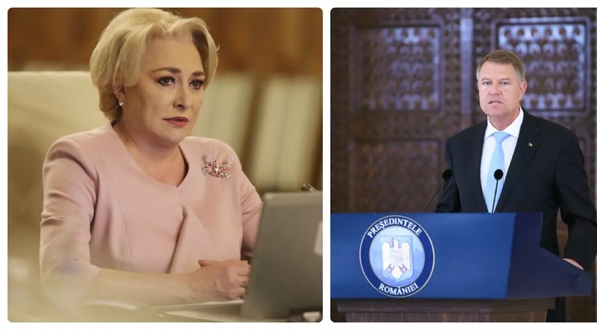 Presedintele Klaus Iohannis, premierul Viorica Dancila
