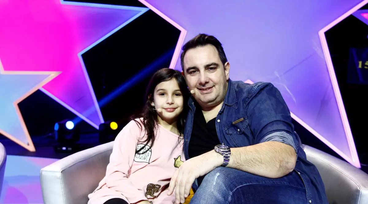 Fetița lui Silviu Andrei, pentru prima oară în platoul unei emisiuni. Ce frumoasă e Natalia