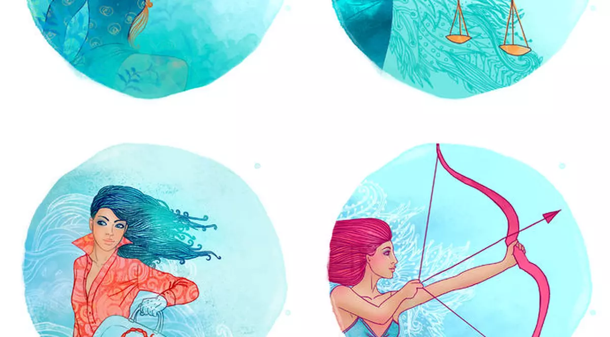 Horoscopul lunii mai 2018. Pictograme generice cu 4 zodii