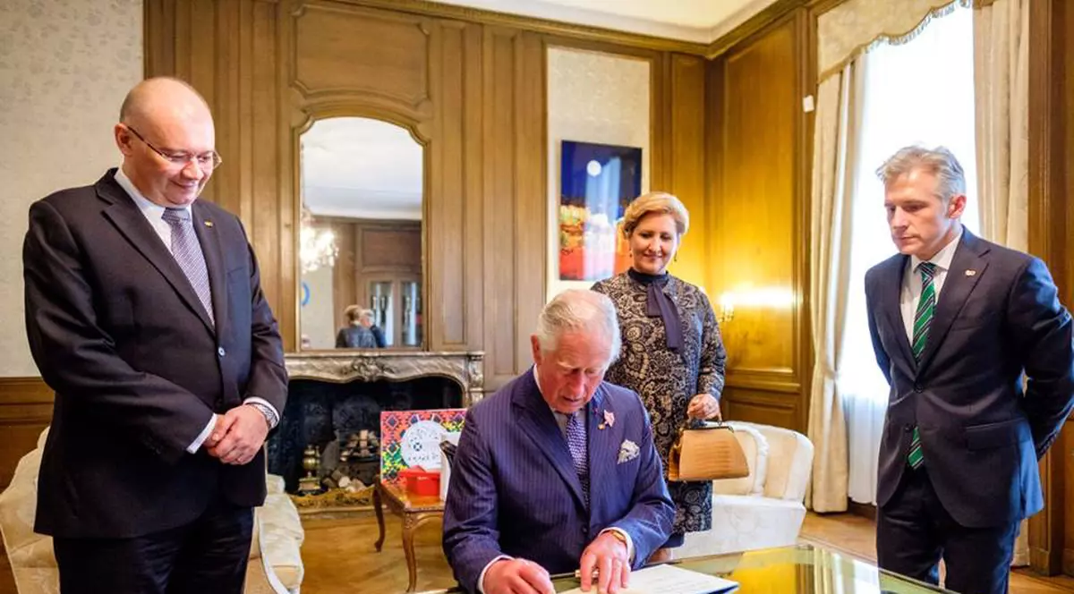 Printul Charles, vizita la sediul ICR din Londra