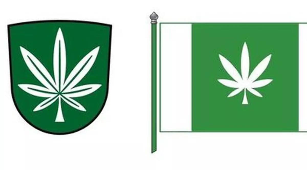 Frunza de canabis a fost aleasă logoul unei localități din Estonia