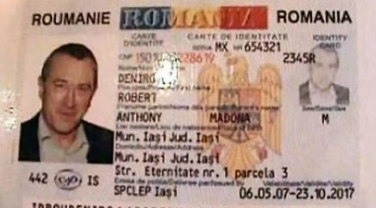 Un bărbat din Iași a falsificat buletinul lui Robert de Niro